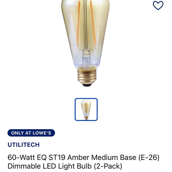 Edison Amber Dimmable LED Set - Picture 9 of 12